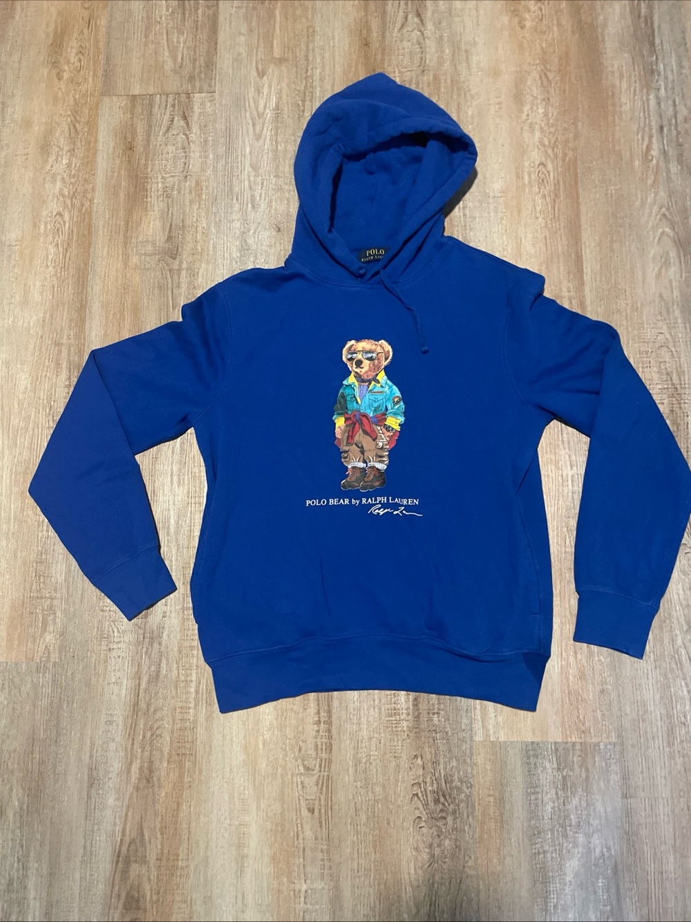 Polo Ralph Lauren Polo Bear Sweatshirt Hoodie Jacket Blue  Small Rare